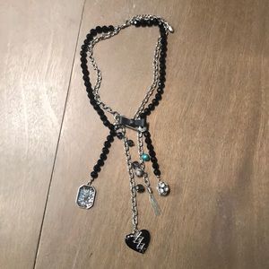 Black Guess Bracelet & Necklace set